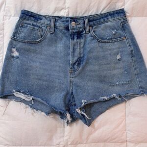 WILD FABLE Denim SUPER HIGH RISE CUT OFF Distressed Women's Shorts Size 10